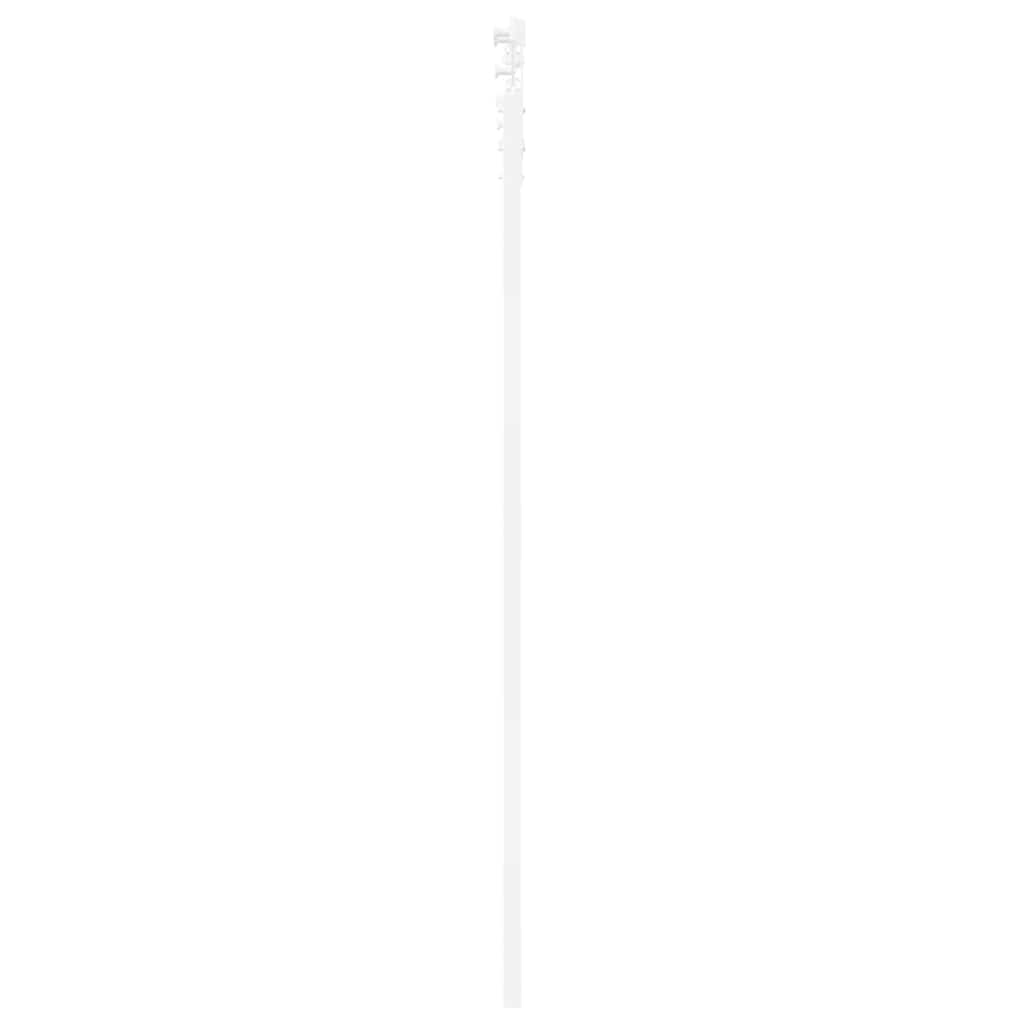vidaXL Συρόμενη Πόρτα 61 x 198,5 εκ. Μασίφ ξύλο πεύκου και γυαλί Λευκό