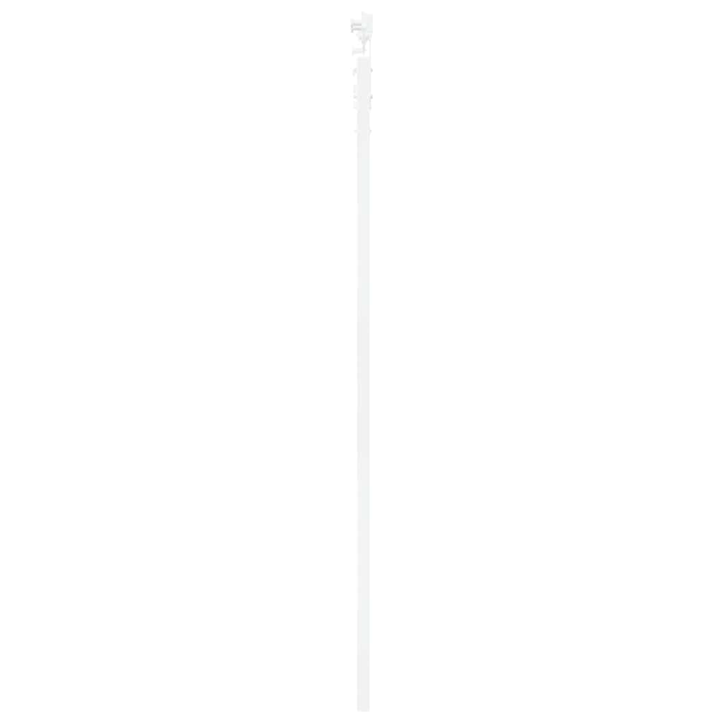 vidaXL Συρόμενη Πόρτα 93 x 202 cm Μασίφ ξύλο πεύκου και γυαλί Λευκό