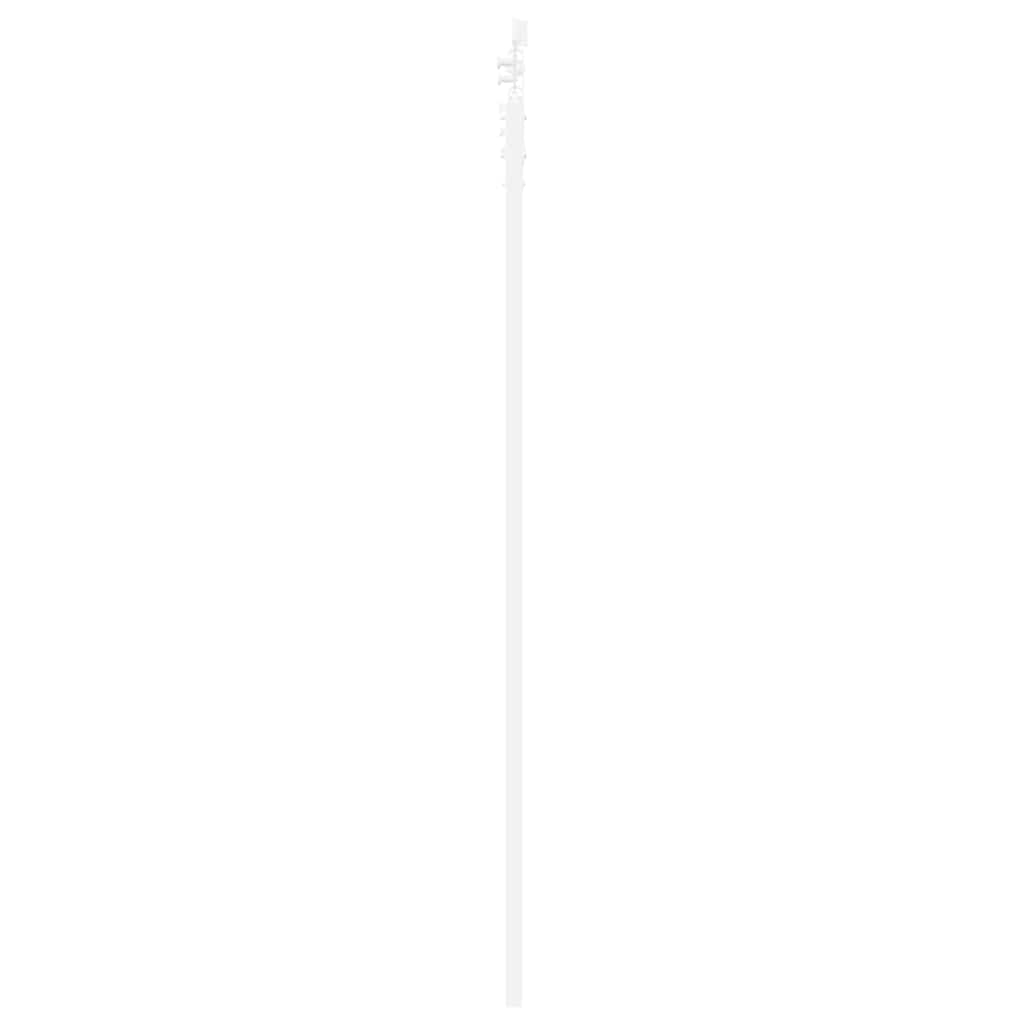 vidaXL Συρόμενη Πόρτα 61 x 198,5 εκ. Μασίφ ξύλο πεύκου και γυαλί Λευκό