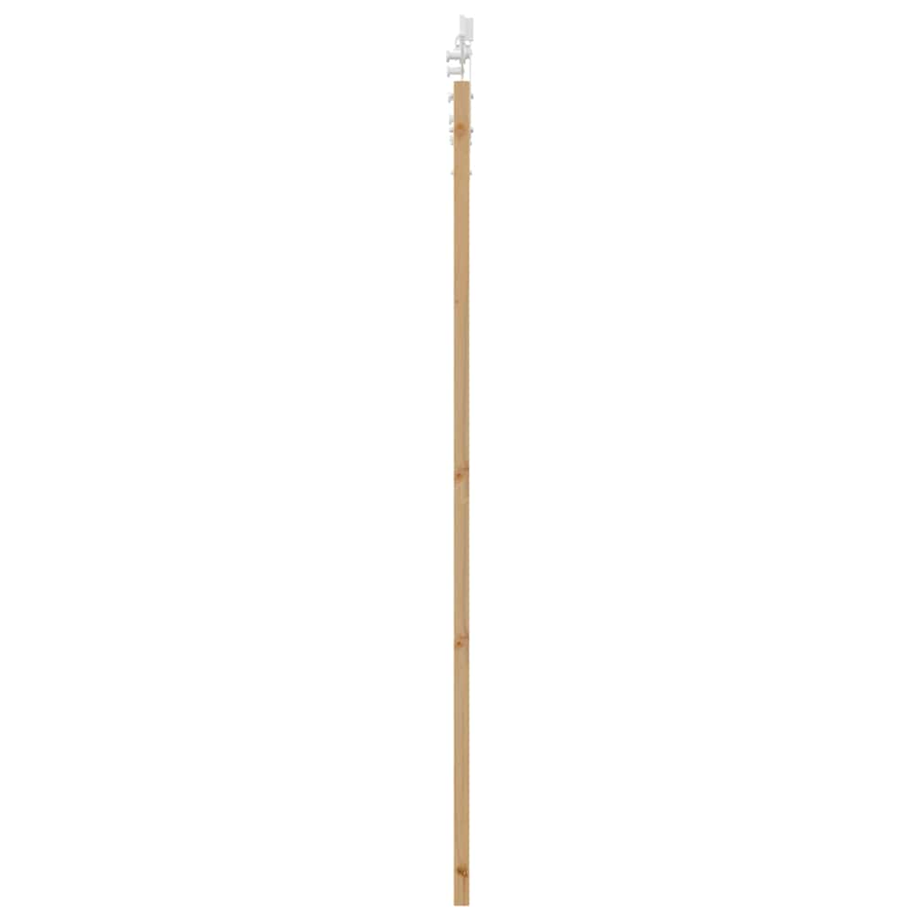 vidaXL Συρόμενη Πόρτα 93 x 202 cm Μασίφ ξύλο πεύκου και γυαλί Φυσικό