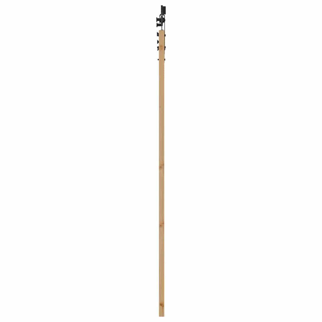 vidaXL Συρόμενη Πόρτα ORKDAL 93 x 202 cm Μασίφ ξύλο πεύκου και γυαλί