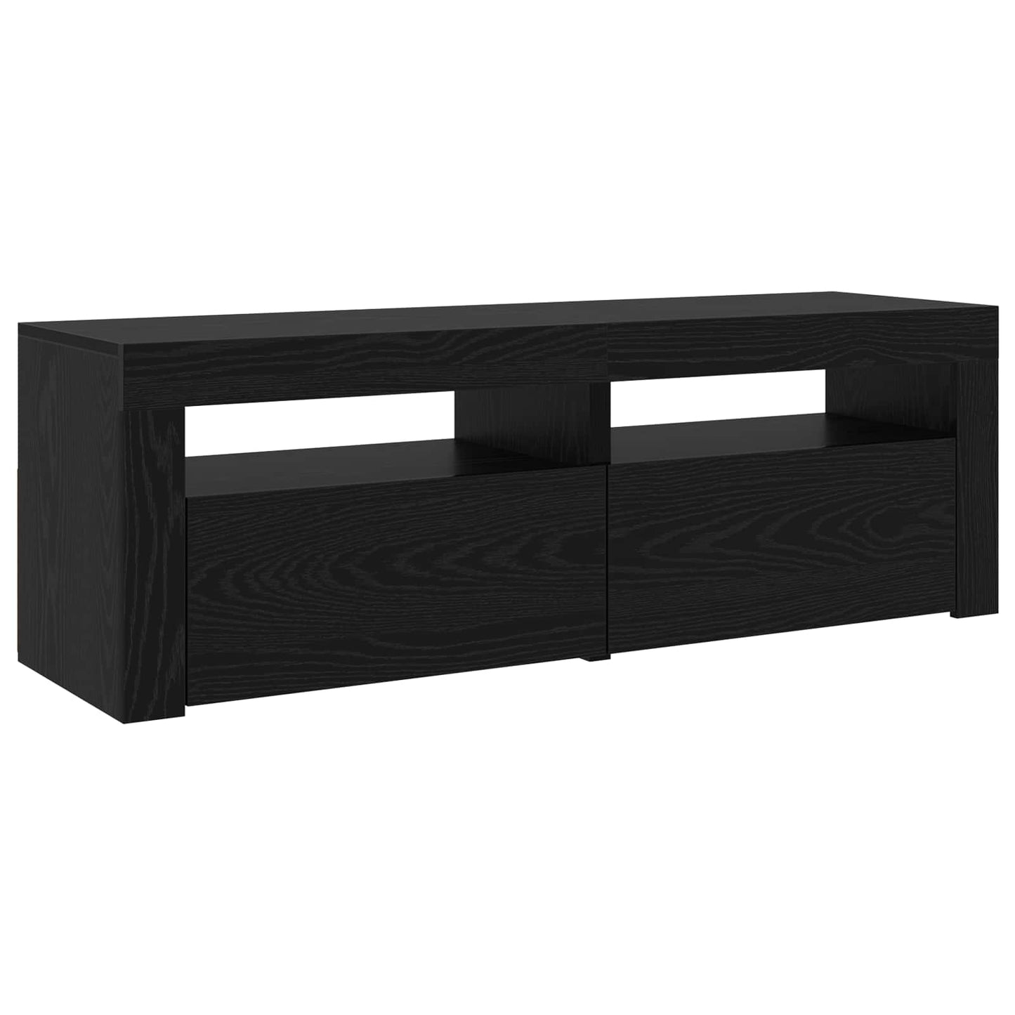 vidaXL Ντουλάπι TV 2 pcs Μαύρη Οξυά 240 x 35 x 40 εκ.