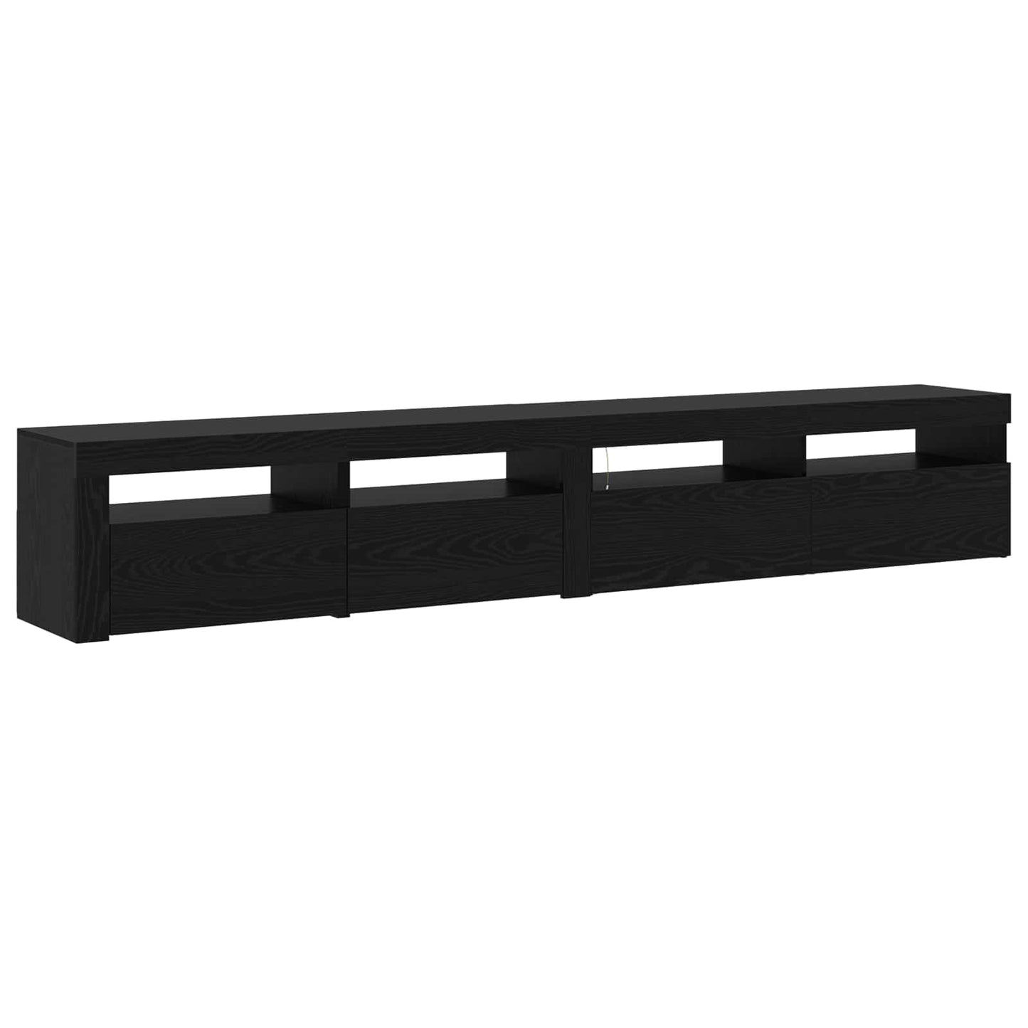 vidaXL Ντουλάπι TV 2 pcs Μαύρη Οξυά 240 x 35 x 40 εκ.