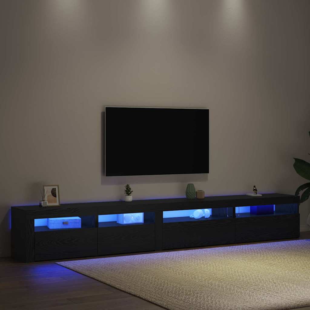 vidaXL Σετ επίπλου τηλεόρασης 3 pcs Μαύρη Οξυά 270 x 35 x 40 εκ