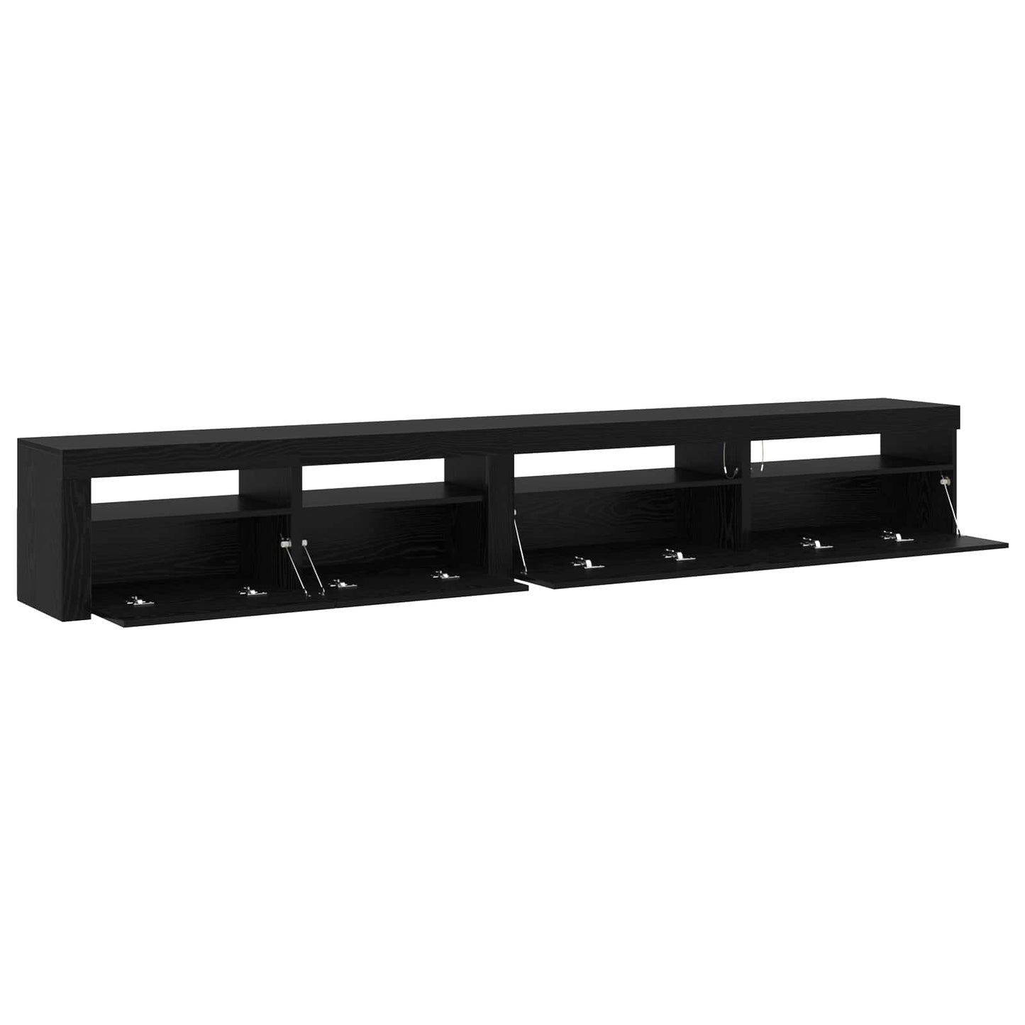 vidaXL Σετ επίπλου τηλεόρασης 3 pcs Μαύρη Οξυά 270 x 35 x 40 εκ