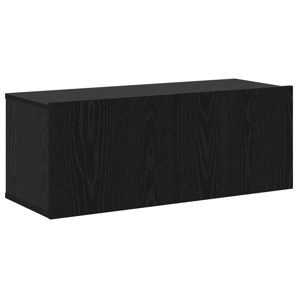 vidaXL Σετ επίπλου τηλεόρασης 6 pcs Μαύρη Οξυά Επεξεργασμένο ξύλο