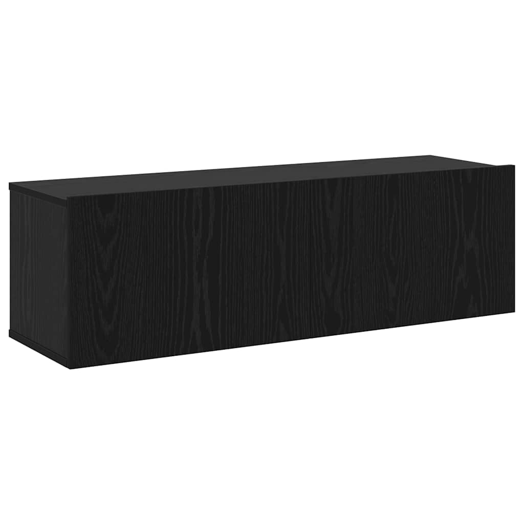 vidaXL Σετ επίπλου τηλεόρασης 6 pcs Μαύρη Οξυά Επεξεργασμένο ξύλο