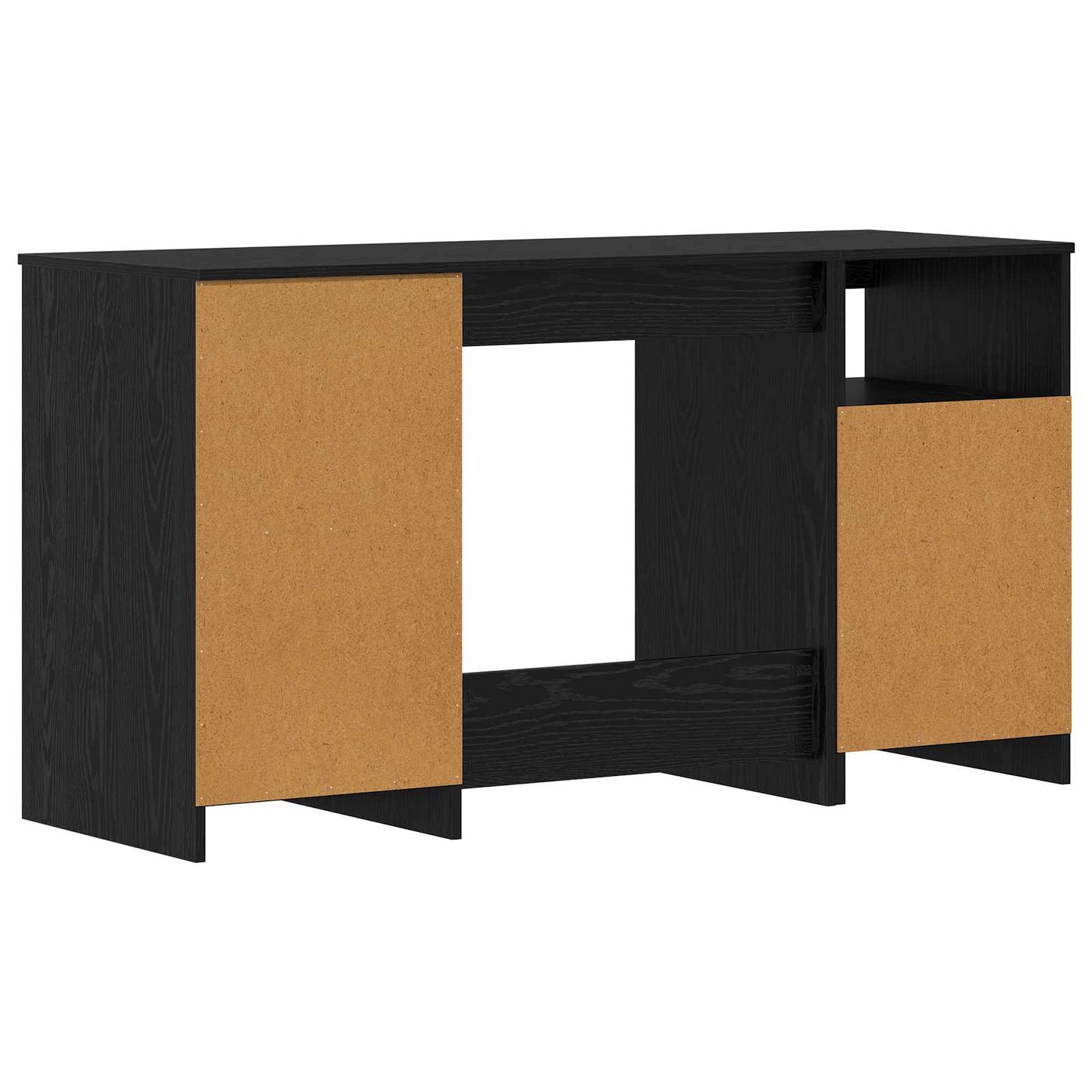 vidaXL Γραφείο 2 pcs Μαύρη δρυς 140 x 50 x 76 εκ. Επεξεργασμένο ξύλο