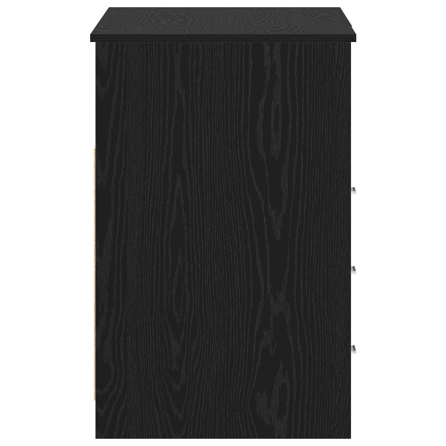 vidaXL Γραφείο 2 pcs Μαύρη δρυς 140 x 50 x 76 εκ. Επεξεργασμένο ξύλο