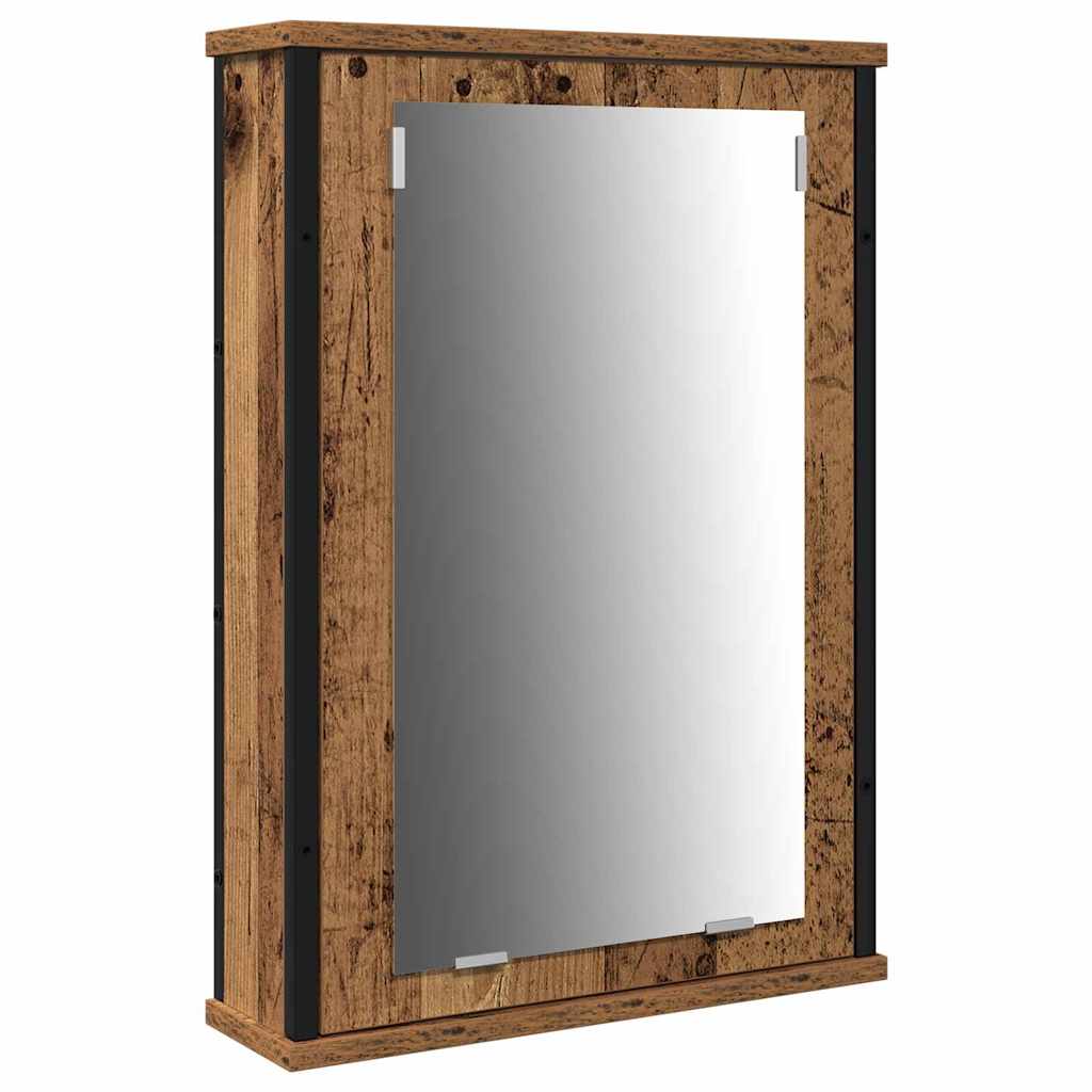 vidaXL Σετ Επίπλων Μπάνιου 3 pcs Παλαιό ξύλο 33 x 33 x 185.5 εκ