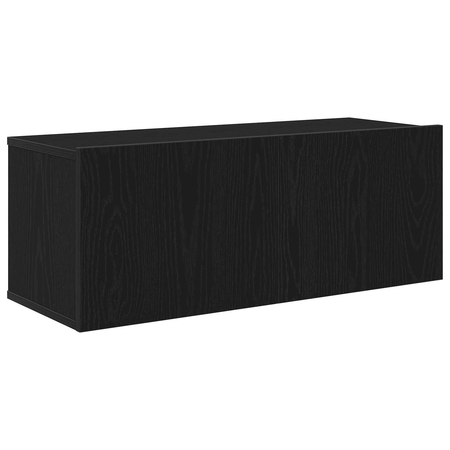 vidaXL Σετ επίπλου τηλεόρασης 7 pcs Μαύρη Οξυά 100 x 30 x 30 cm
