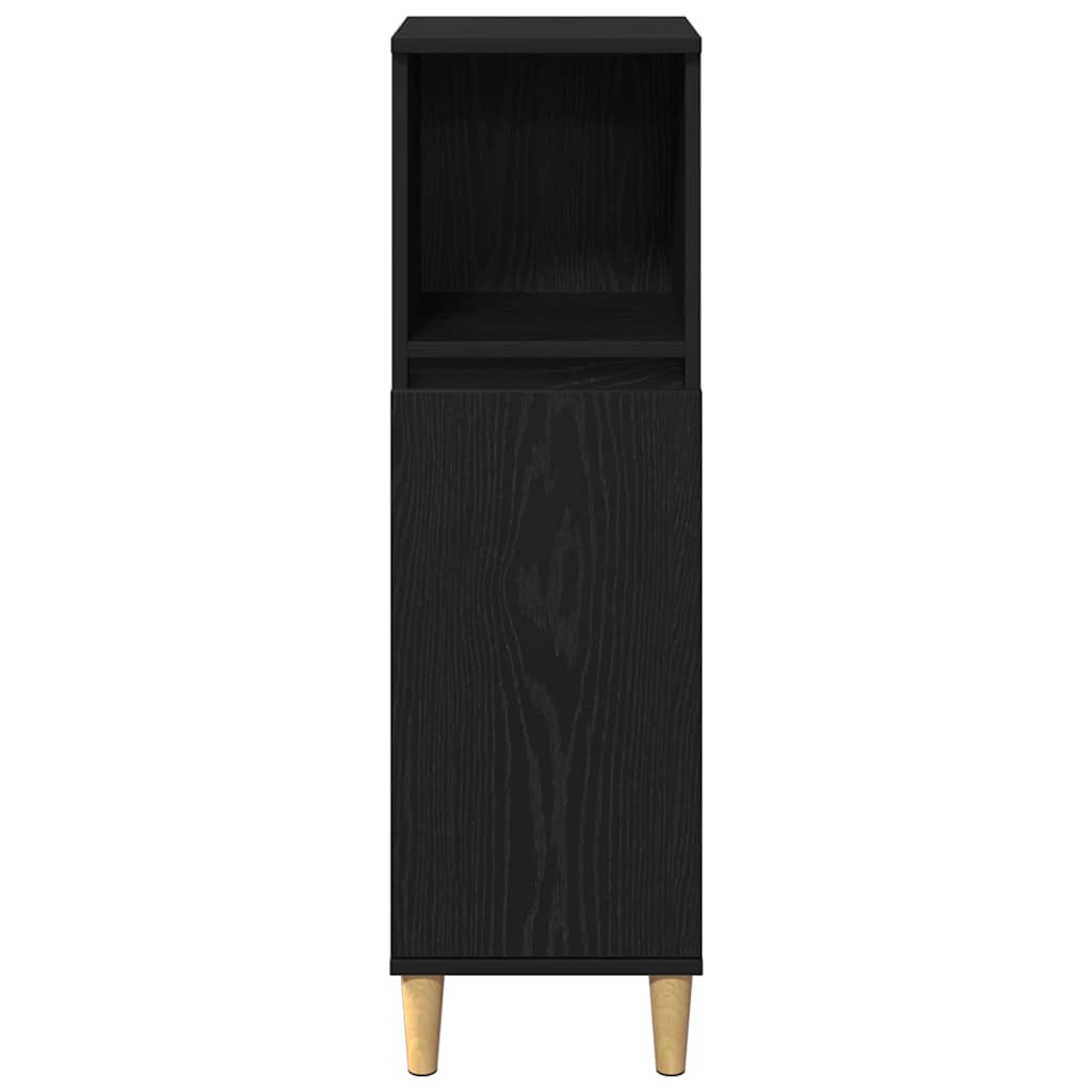 vidaXL Σετ Επίπλων Μπάνιου με αποθήκευση 3 pcs Μαύρο 60 x 30 x 60 cm