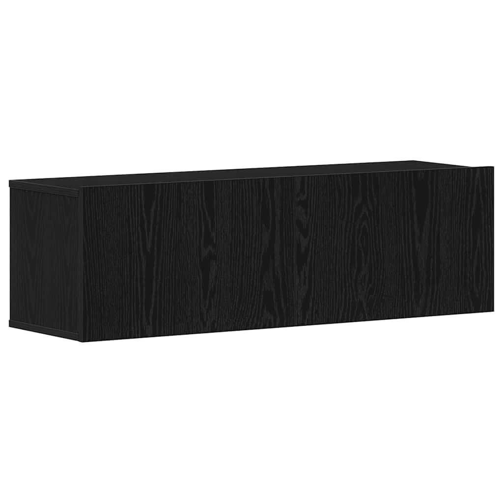vidaXL Σετ επίπλου τηλεόρασης 8 pcs Μαύρη Οξυά Επεξεργασμένο ξύλο