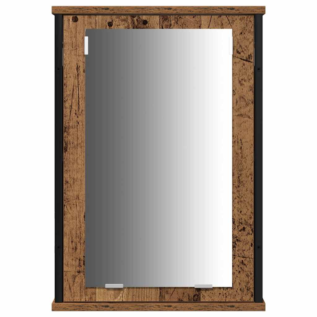vidaXL Σετ Επίπλων Μπάνιου 4 τμχ. Παλιό Ξύλο 33 x 33 x 185,5 εκ