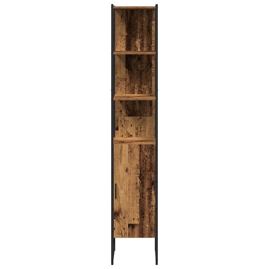 vidaXL Σετ Επίπλων Μπάνιου 4 τμχ. Παλιό Ξύλο 33 x 33 x 185,5 εκ