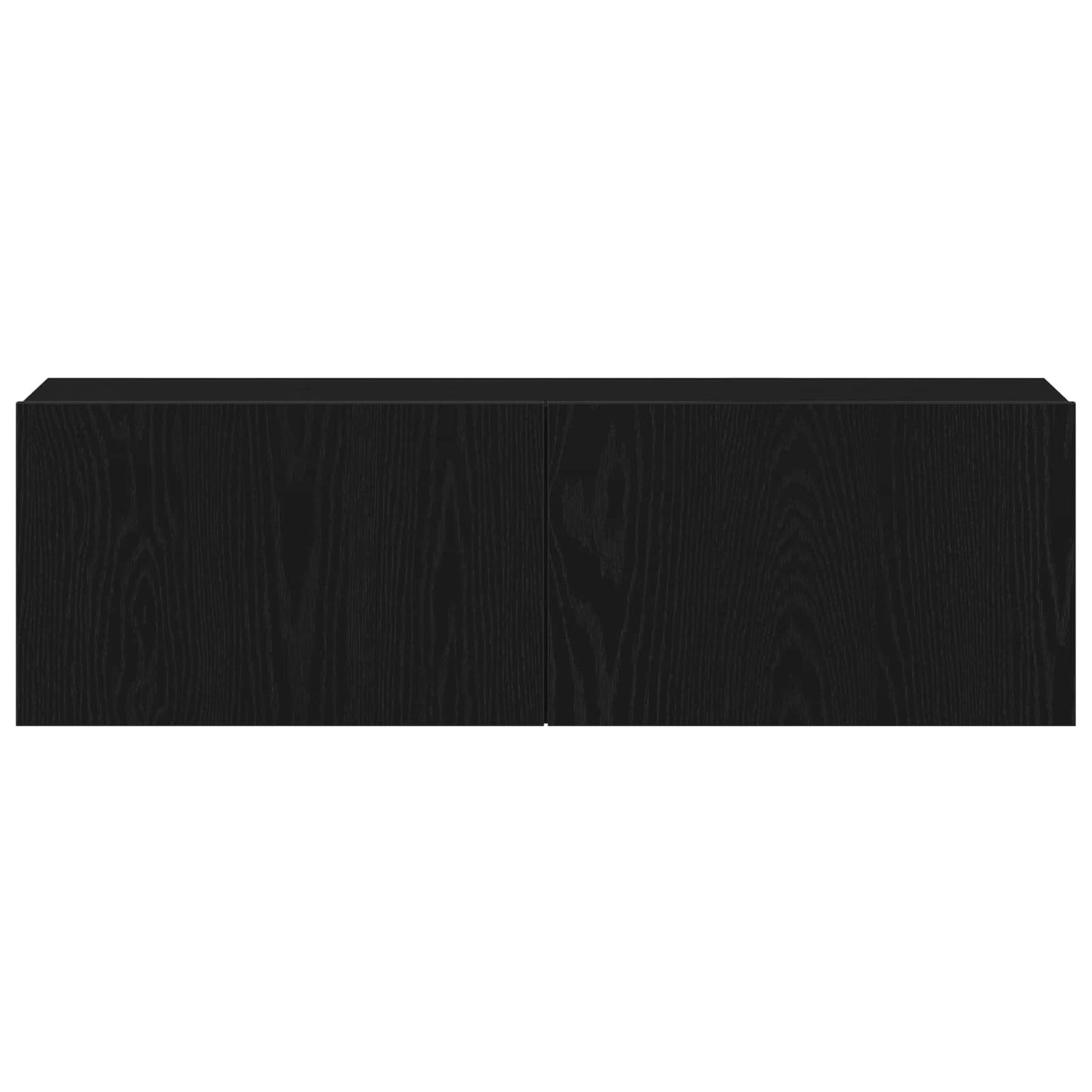 vidaXL Σετ επίπλου τηλεόρασης 4 pcs Μαύρη Οξυά 130,5 x 30 x 140 εκ