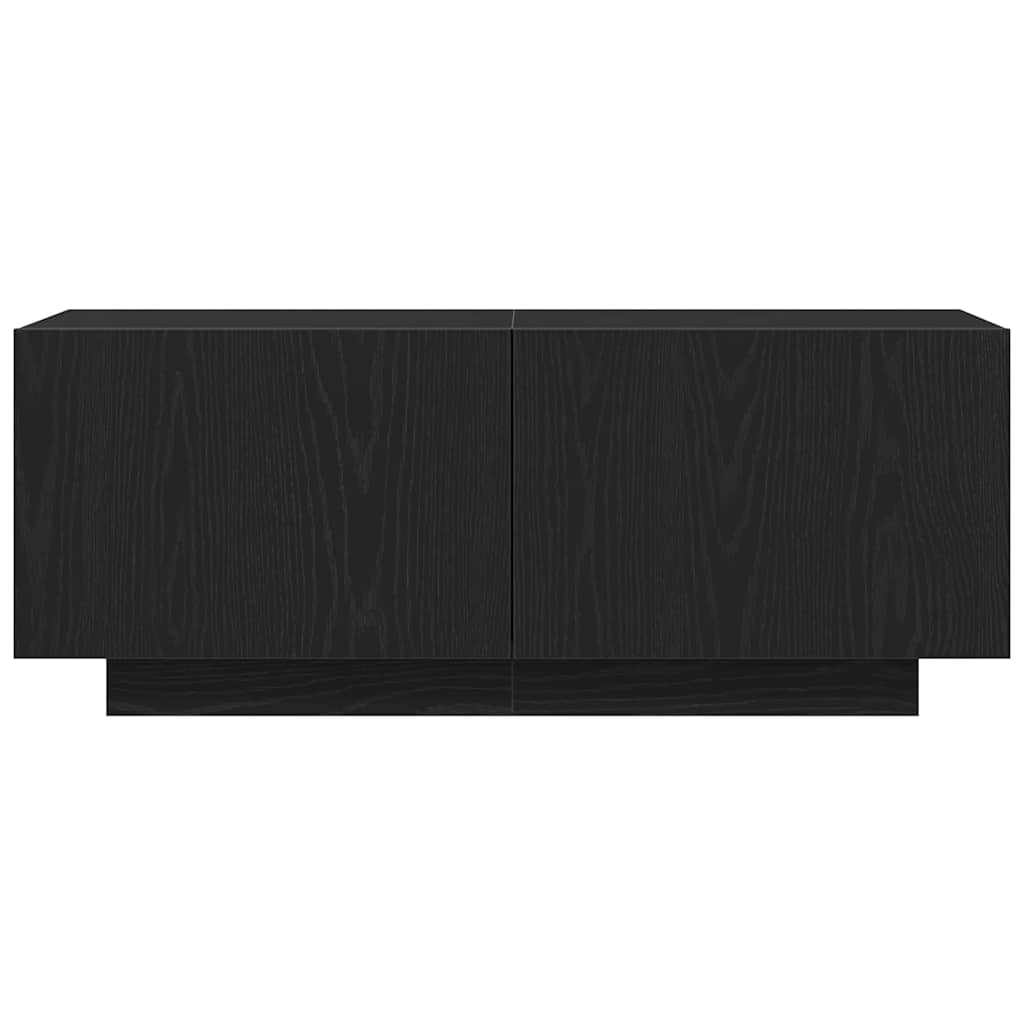vidaXL Ντουλάπι TV 100 x 35 x 40 εκ Μαύρη Οξυά Επεξεργασμένο Ξύλο