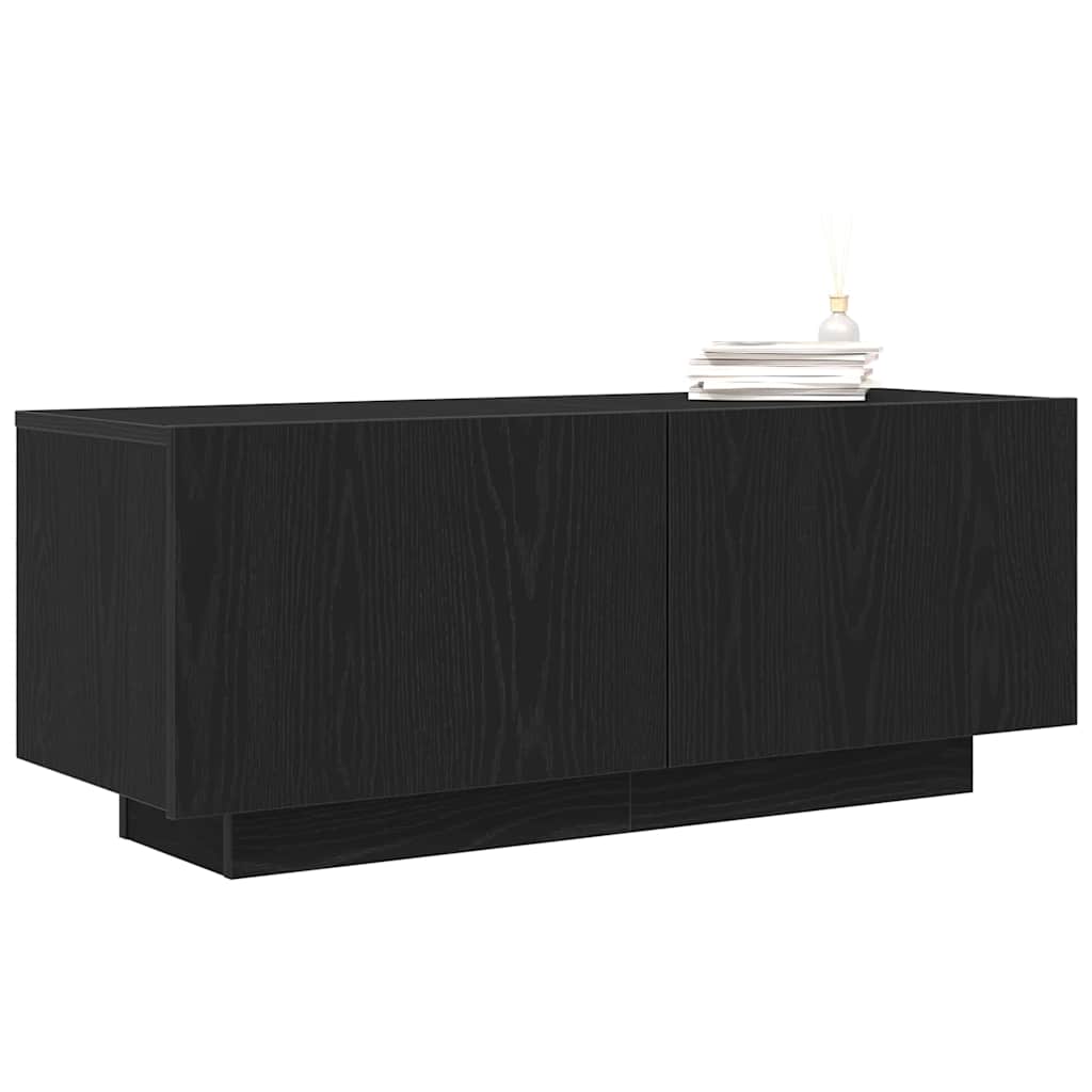 vidaXL Ντουλάπι TV 100 x 35 x 40 εκ Μαύρη Οξυά Επεξεργασμένο Ξύλο