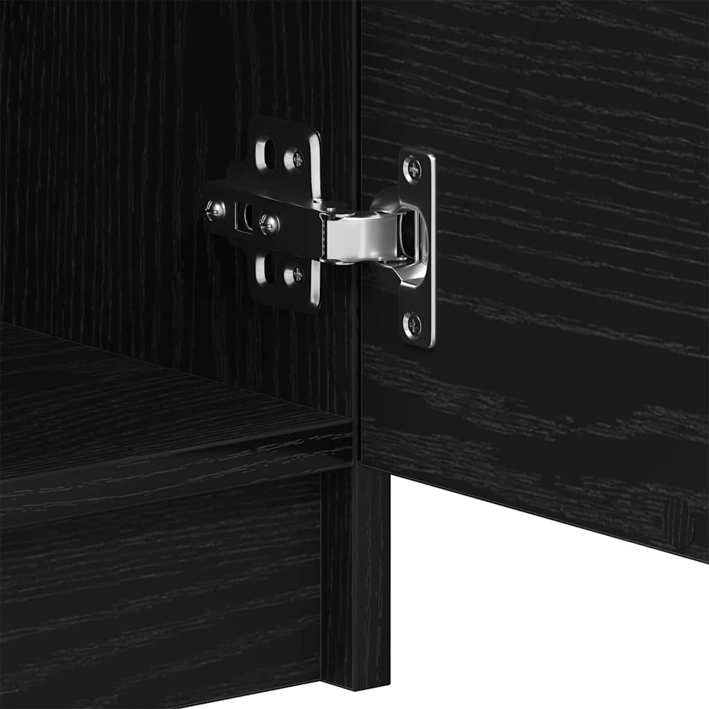 vidaXL Πλαϊνό γραφείο 2 pcs Μαύρη Οξυά 60 x 30 x 70 εκ.