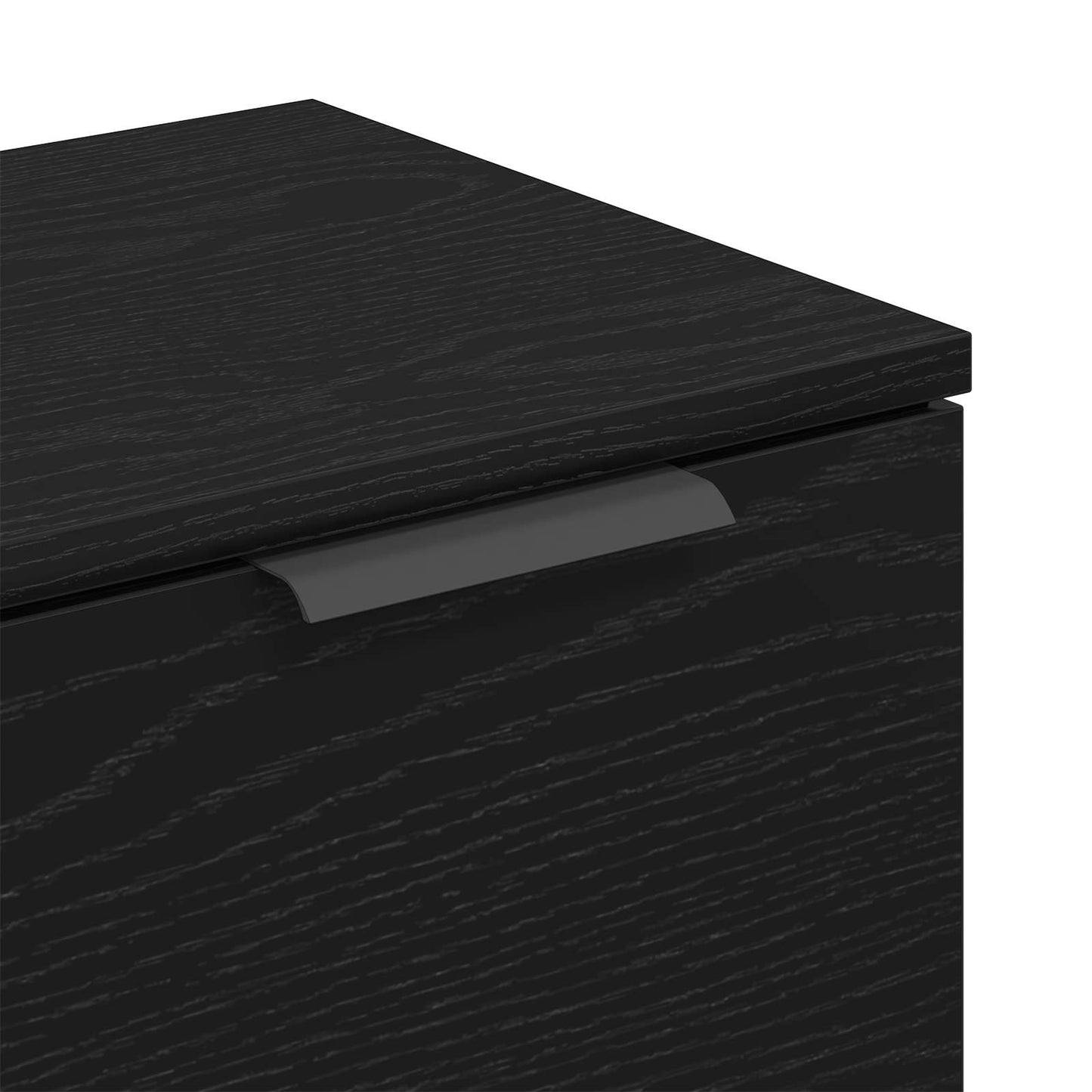 vidaXL Πλαϊνό γραφείο 2 pcs Μαύρη Οξυά 60 x 30 x 70 εκ.