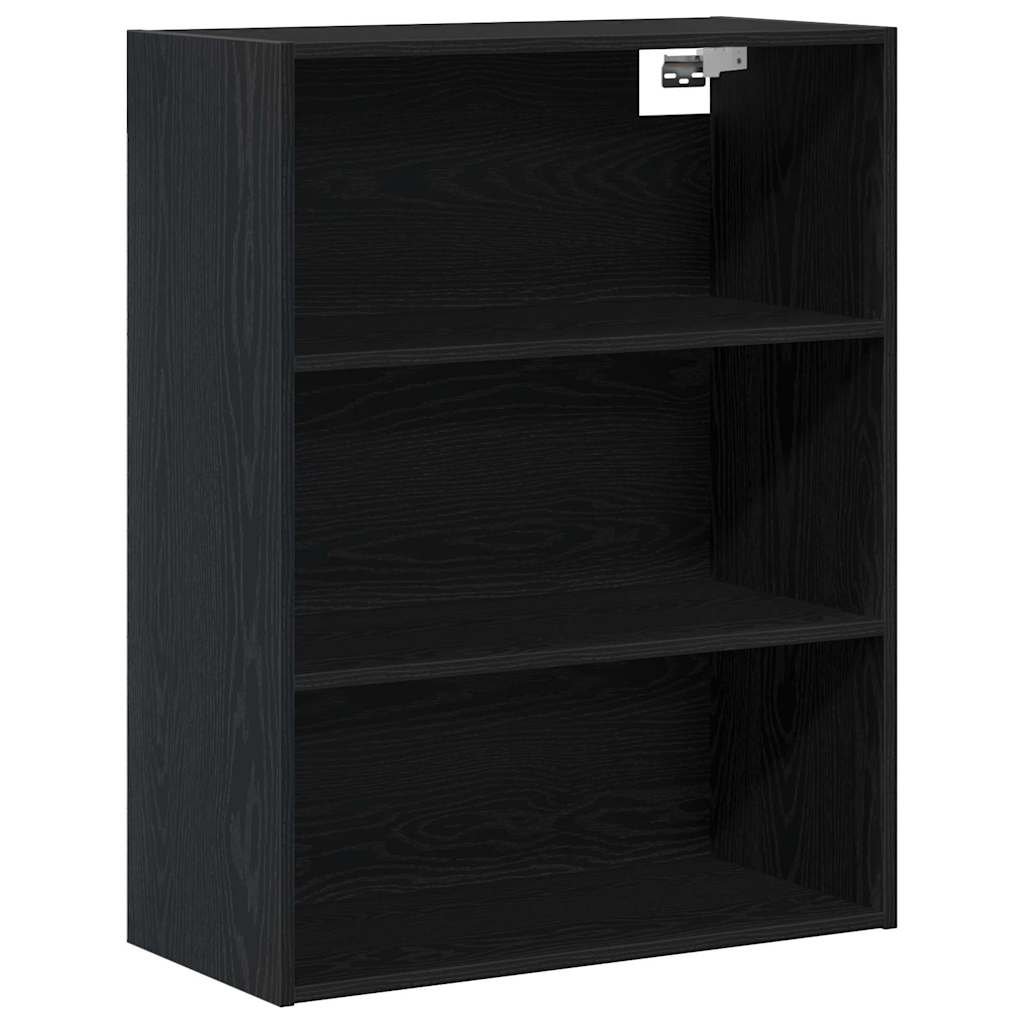 vidaXL Highboard 2 pcs Μαύρη Οξυά Επεξεργασμένο ξύλο