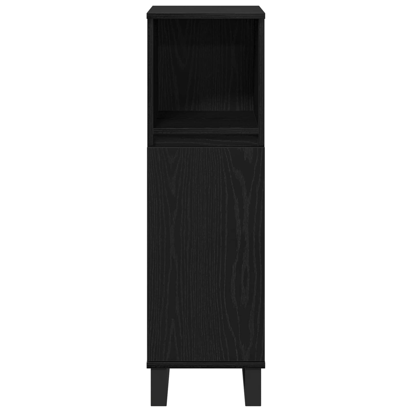 vidaXL Σετ Επίπλων Μπάνιου 3 τμχ. Μαύρη Οξυά 30 x 30 x 190 εκ