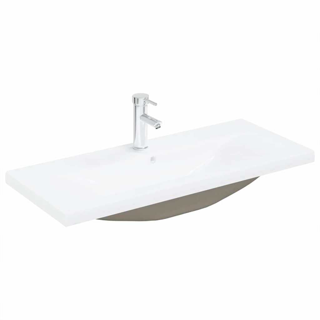 vidaXL Ντουλάπα νιπτήρα με λεκάνη 3 pcs Μαύρη δρυς 90 x 38.5 x 48 cm