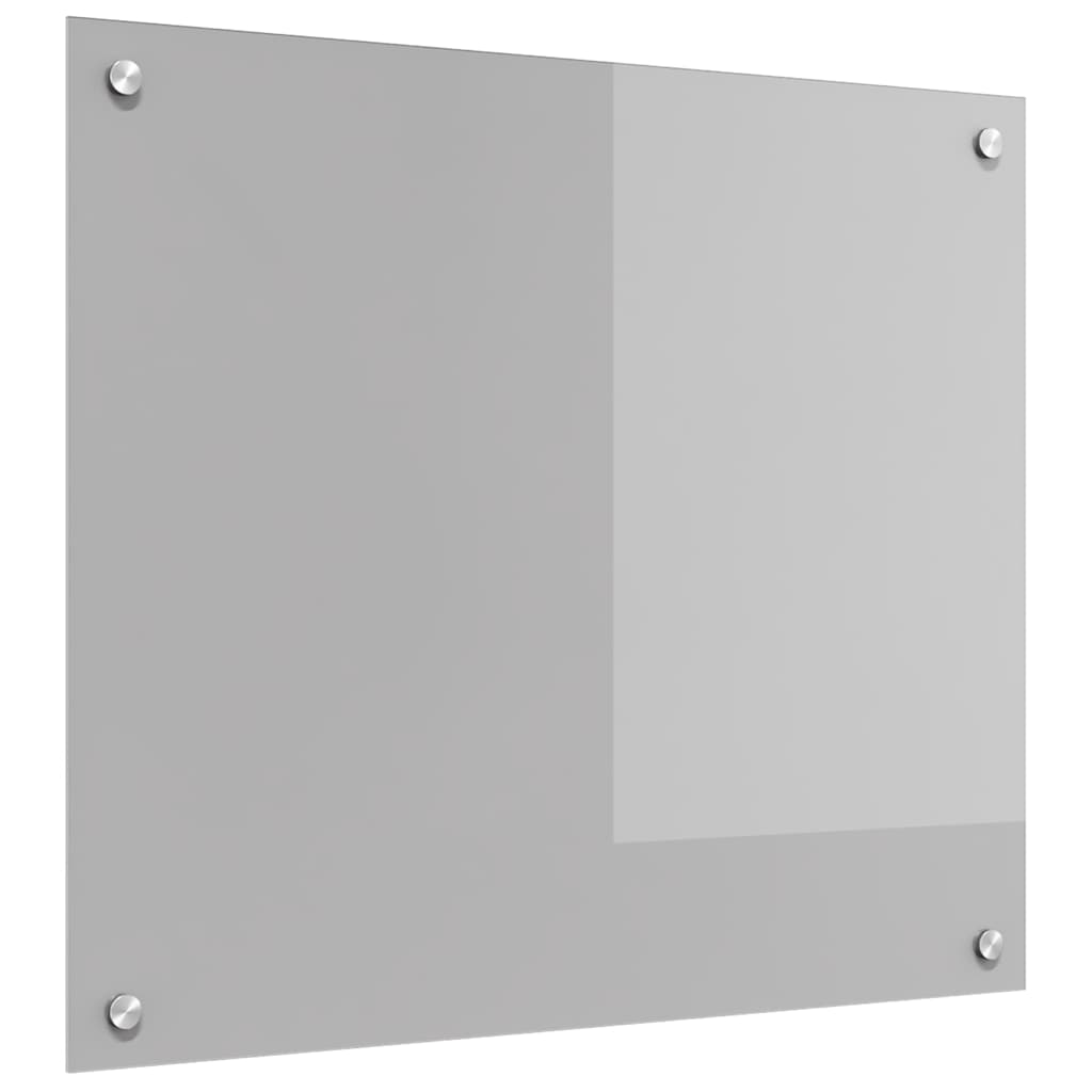 vidaXL Πλάτη κουζίνας Ανοιχτό γκρι 70 x 60 cm σκληρυμένο γυαλί