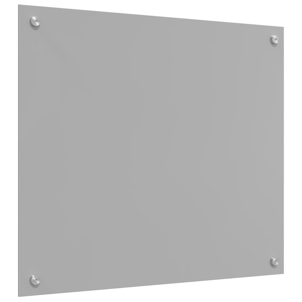 vidaXL Πλάτη κουζίνας Ανοιχτό γκρι 70 x 60 cm σκληρυμένο γυαλί