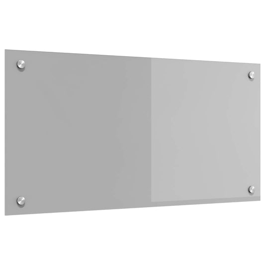 vidaXL Πίσω Πάνελ Κουζίνας Ανοιχτό γκρι 80 x 40 cm σκληρυμένο γυαλί