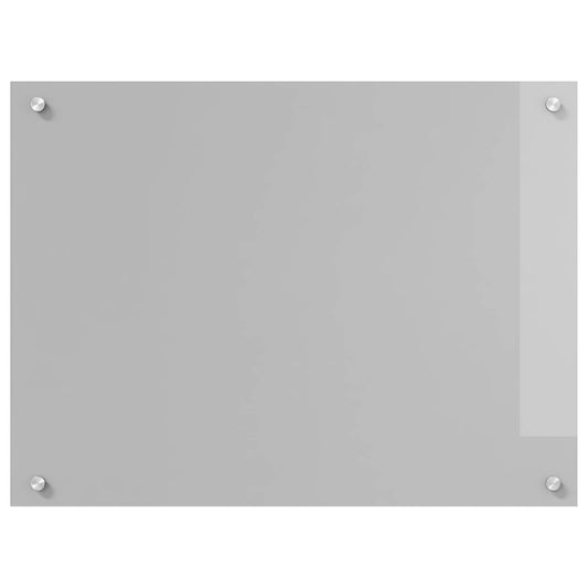 vidaXL Πλάτη κουζίνας Ανοιχτό γκρι 80 x 60 cm σκληρυμένο γυαλί