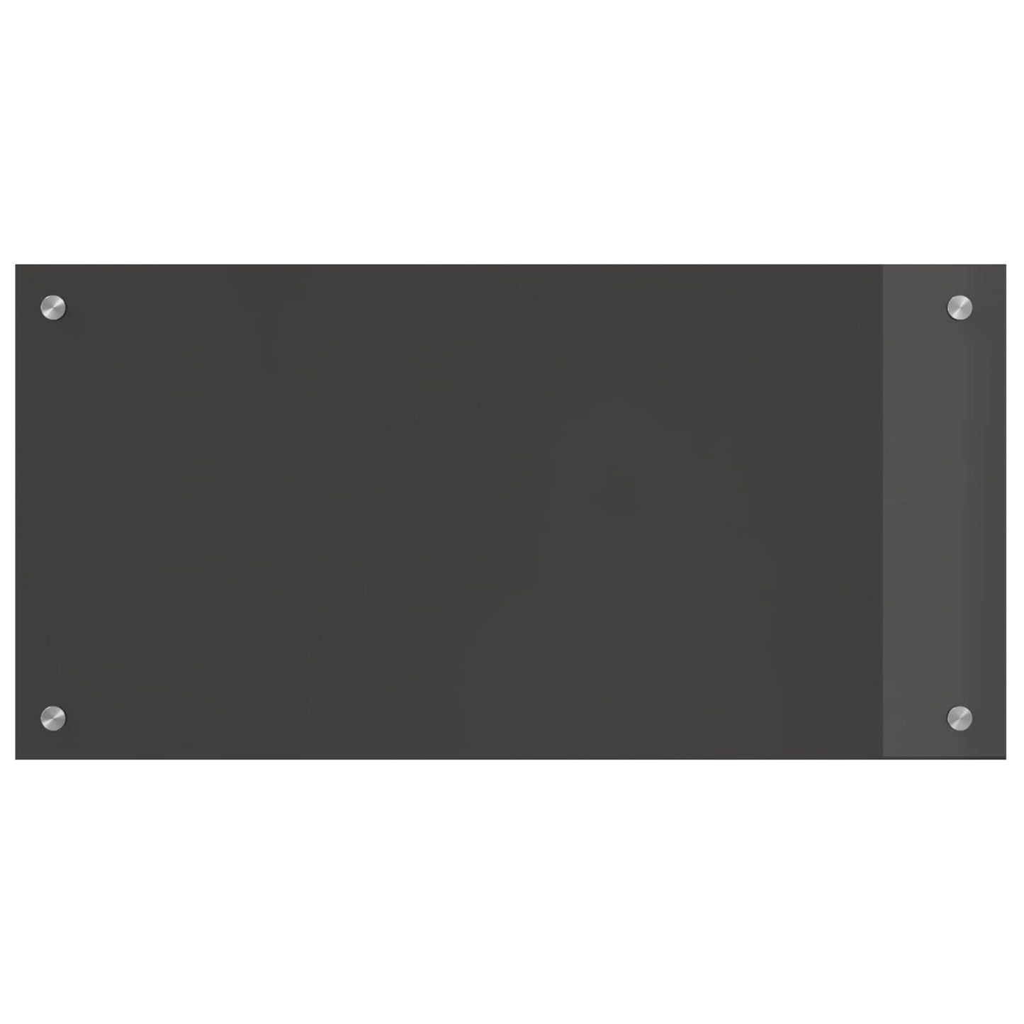 vidaXL Πλάτη κουζίνας Σκούρο Γκρι 80 x 40 cm σκληρυμένο γυαλί