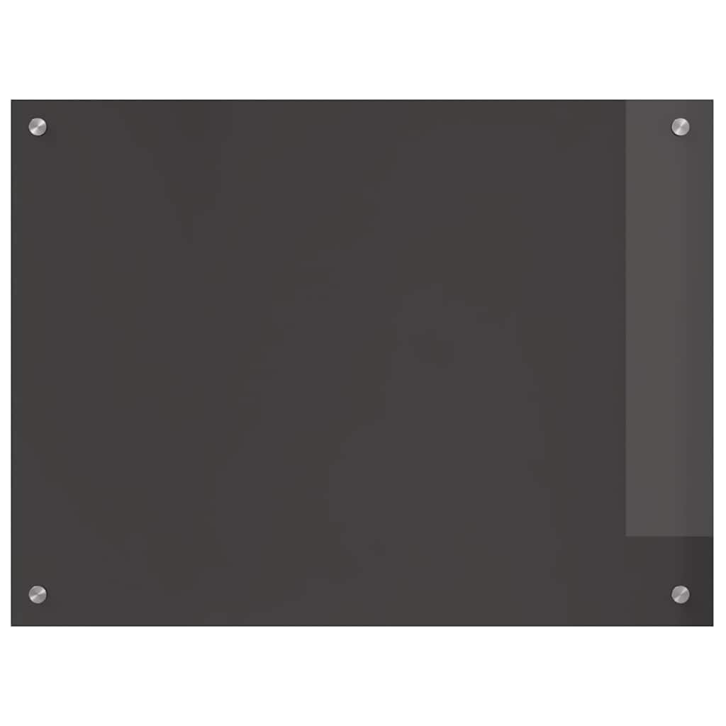 vidaXL Πλάτη κουζίνας Σκούρο Γκρι 80 x 60 cm σκληρυμένο γυαλί