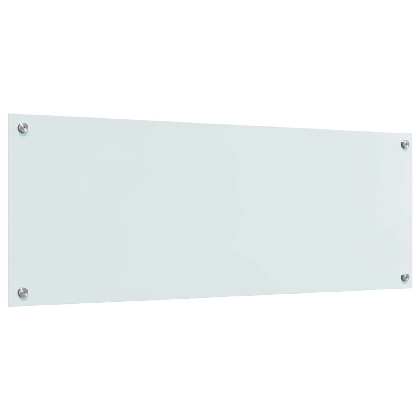 vidaXL Πίσω Πάνελ Κουζίνας Λευκό 110 x 40 cm σκληρυμένο γυαλί