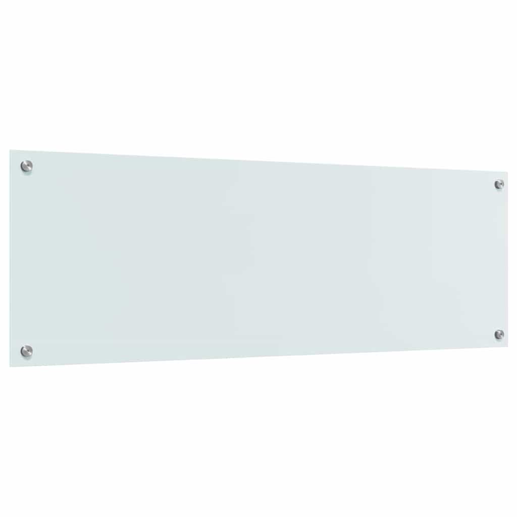 vidaXL Πίσω Πάνελ Κουζίνας Λευκό 120 x 40 cm σκληρυμένο γυαλί