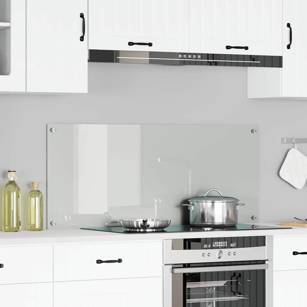 vidaXL Πίσω Πάνελ Κουζίνας Διαφανές 120 x 50 cm σκληρυμένο γυαλί