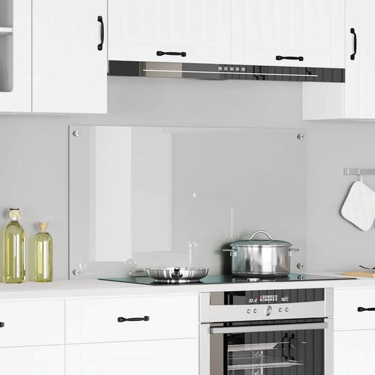 vidaXL Πλάτη κουζίνας Διαφανές 120 x 60 cm σκληρυμένο γυαλί
