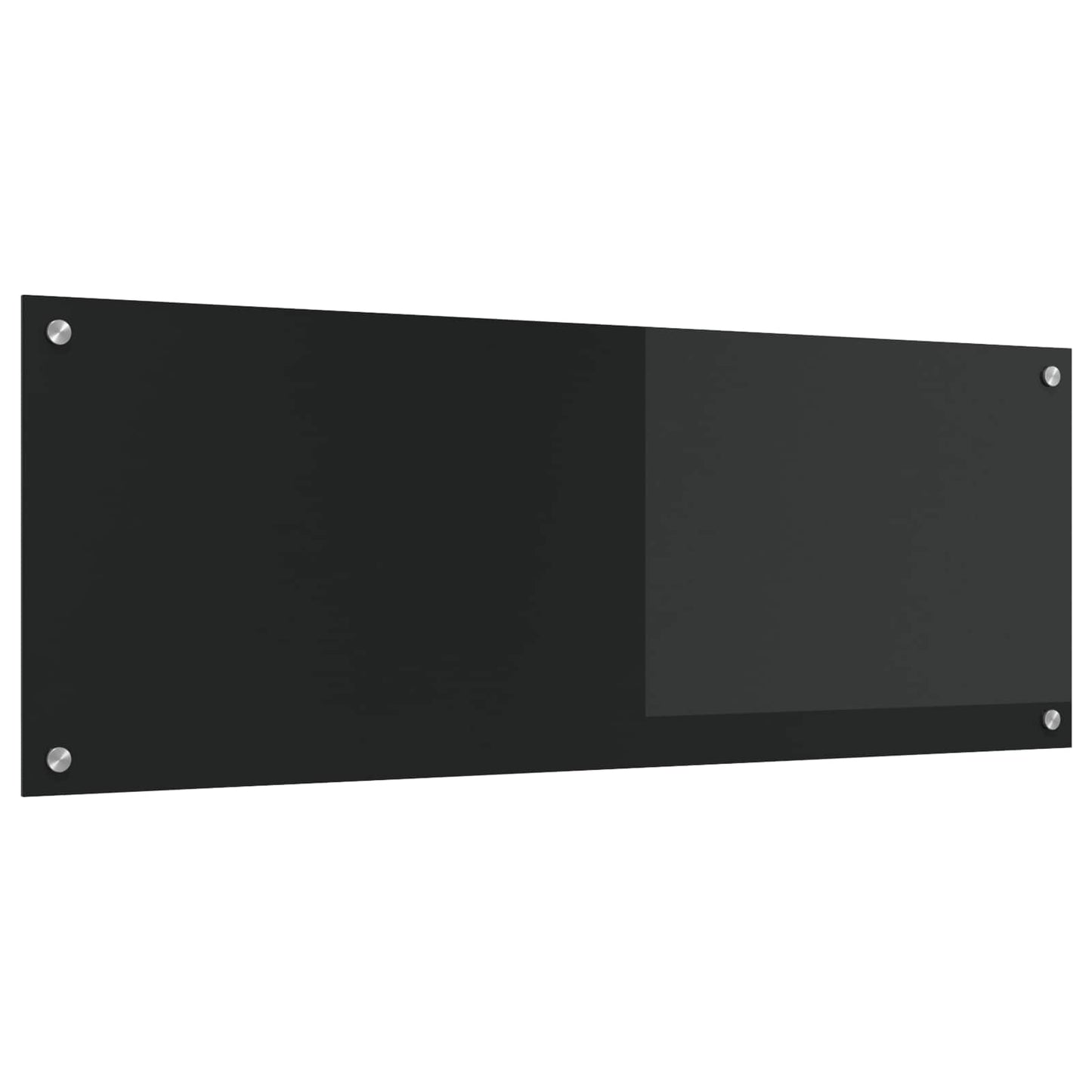 vidaXL Πλάτη κουζίνας Μαύρο 110 x 40 cm σκληρυμένο γυαλί