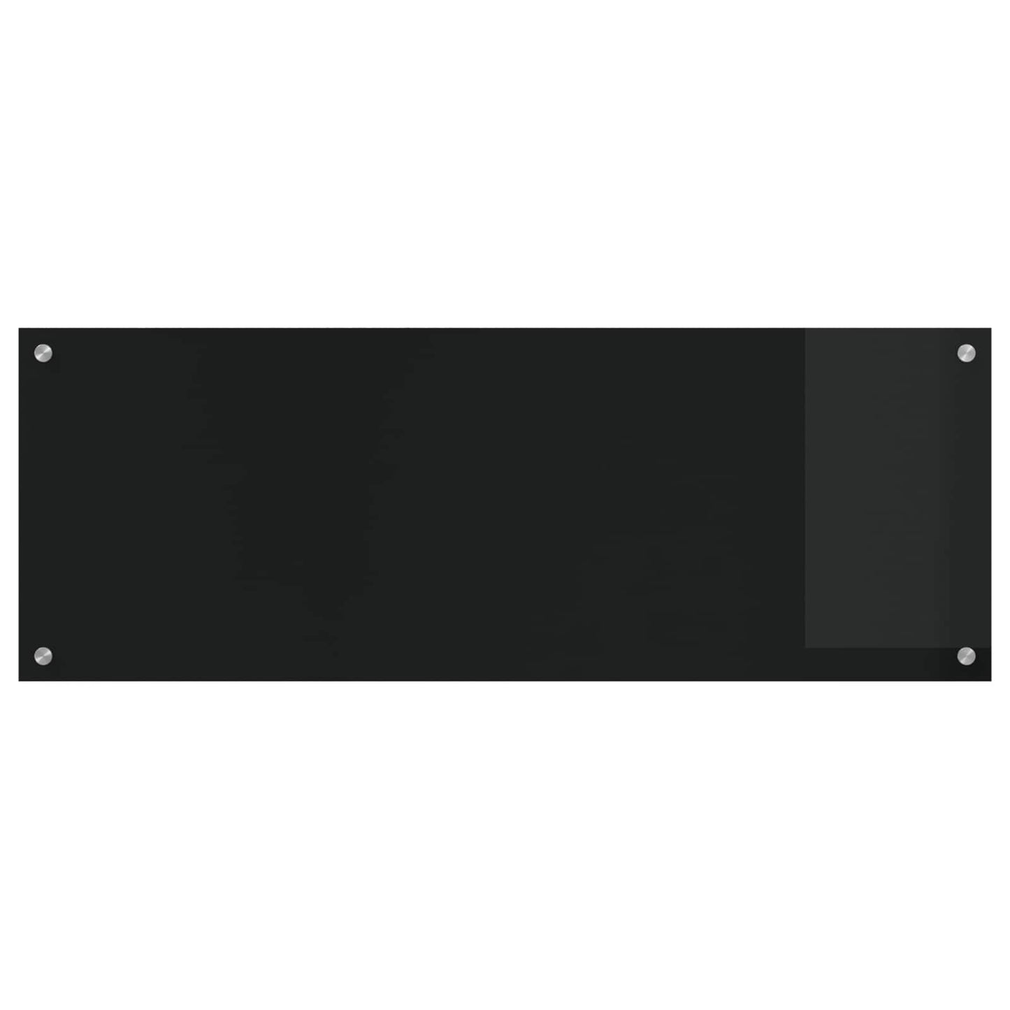 vidaXL Πλάτη κουζίνας Μαύρο 110 x 40 cm σκληρυμένο γυαλί