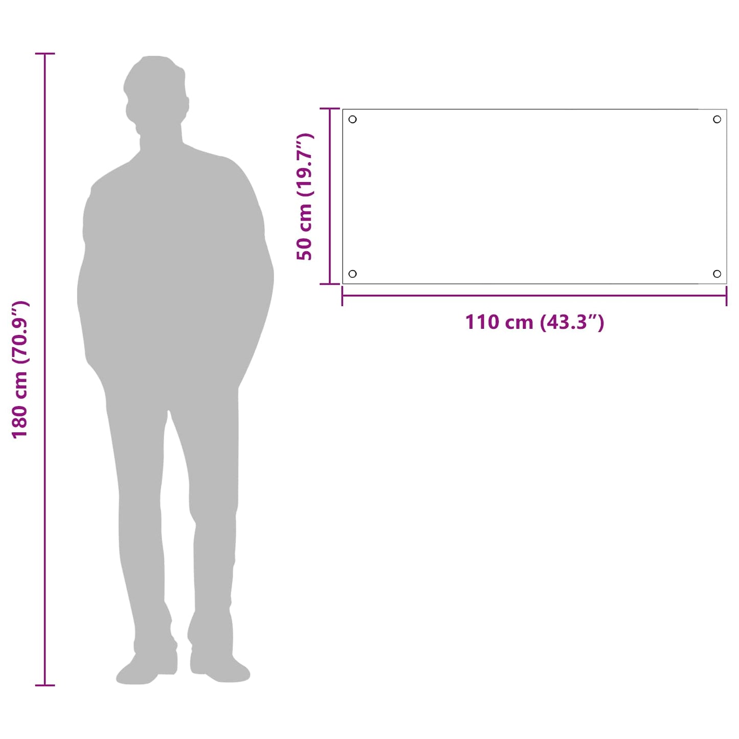 vidaXL Πλάτη κουζίνας Σκούρο Γκρι 110 x 50 cm σκληρυμένο γυαλί