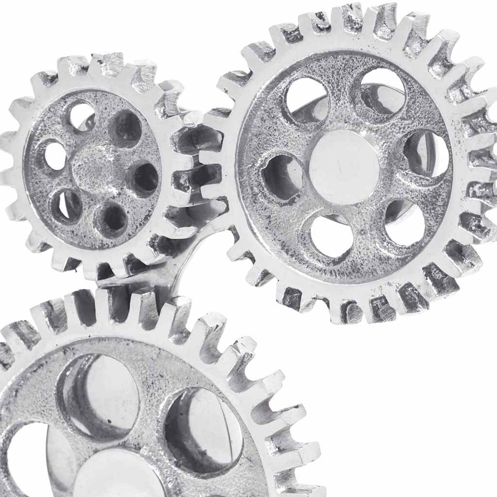 vidaXL Βιβλιοστάτες 2 pcs Ασημί 10 x 10 x 22 εκ. Αλουμίνιο