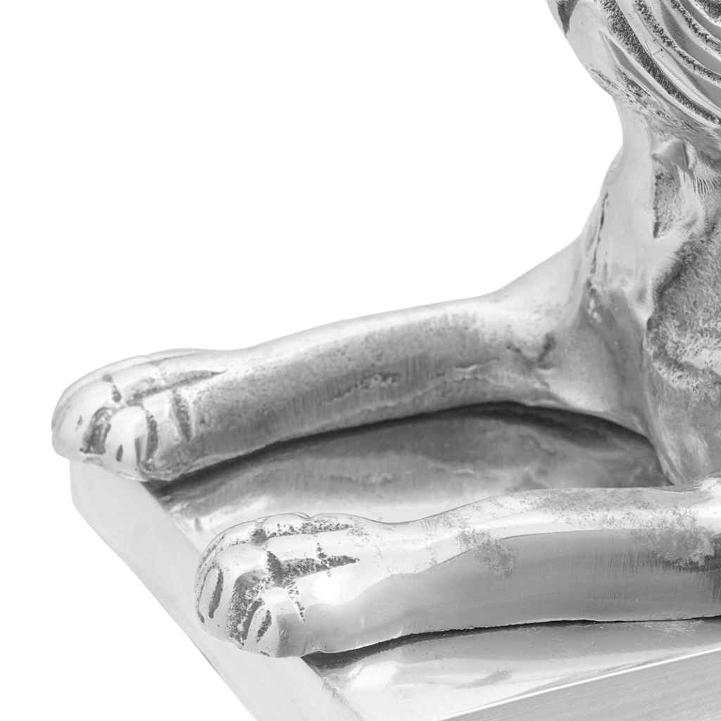 vidaXL Βιβλιοστάτες 2 pcs Ασημί 12 x 15 x 18 εκ. Αλουμίνιο