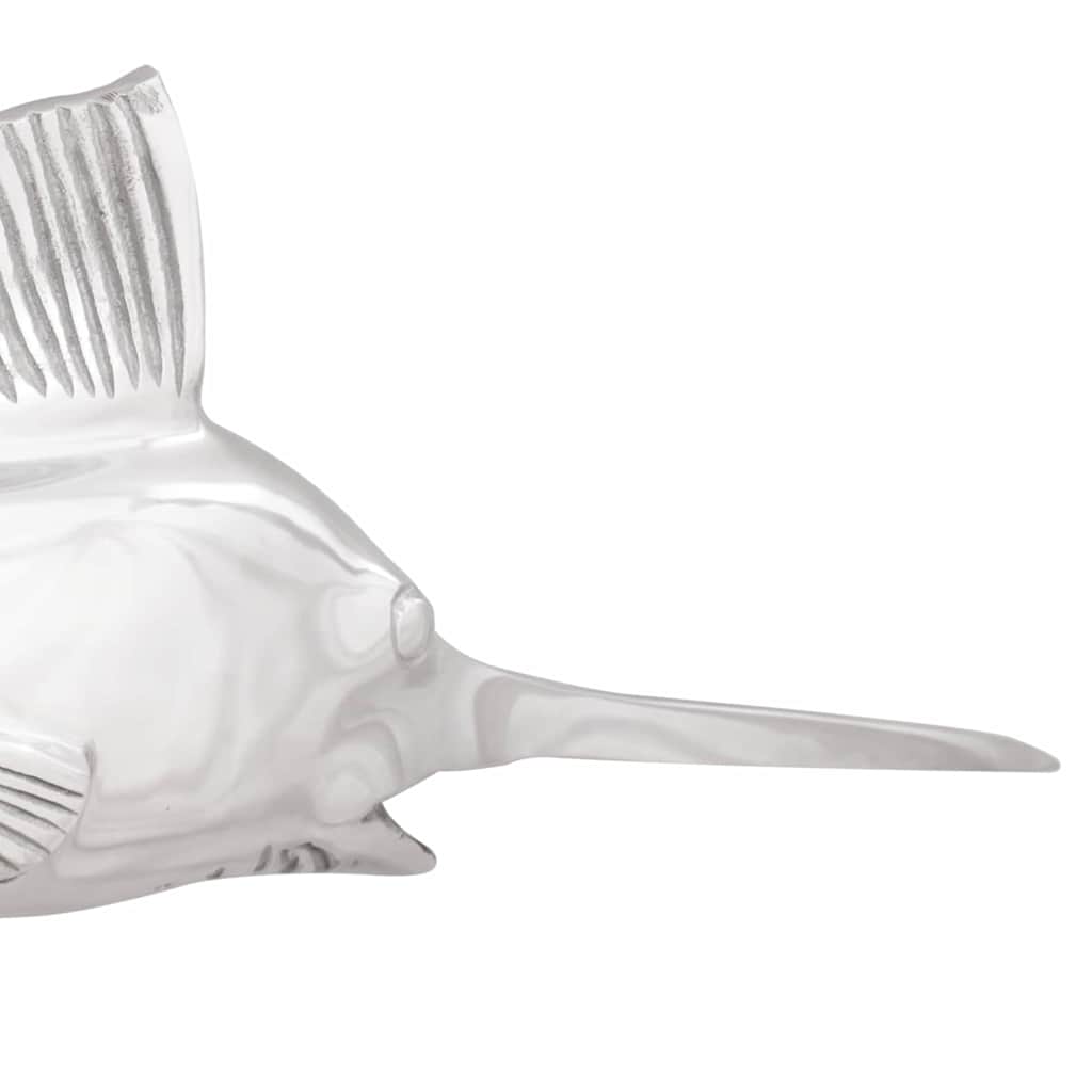 vidaXL Γλυπτική Ασημί 91 x 8 x 26 εκ Αλουμίνιο