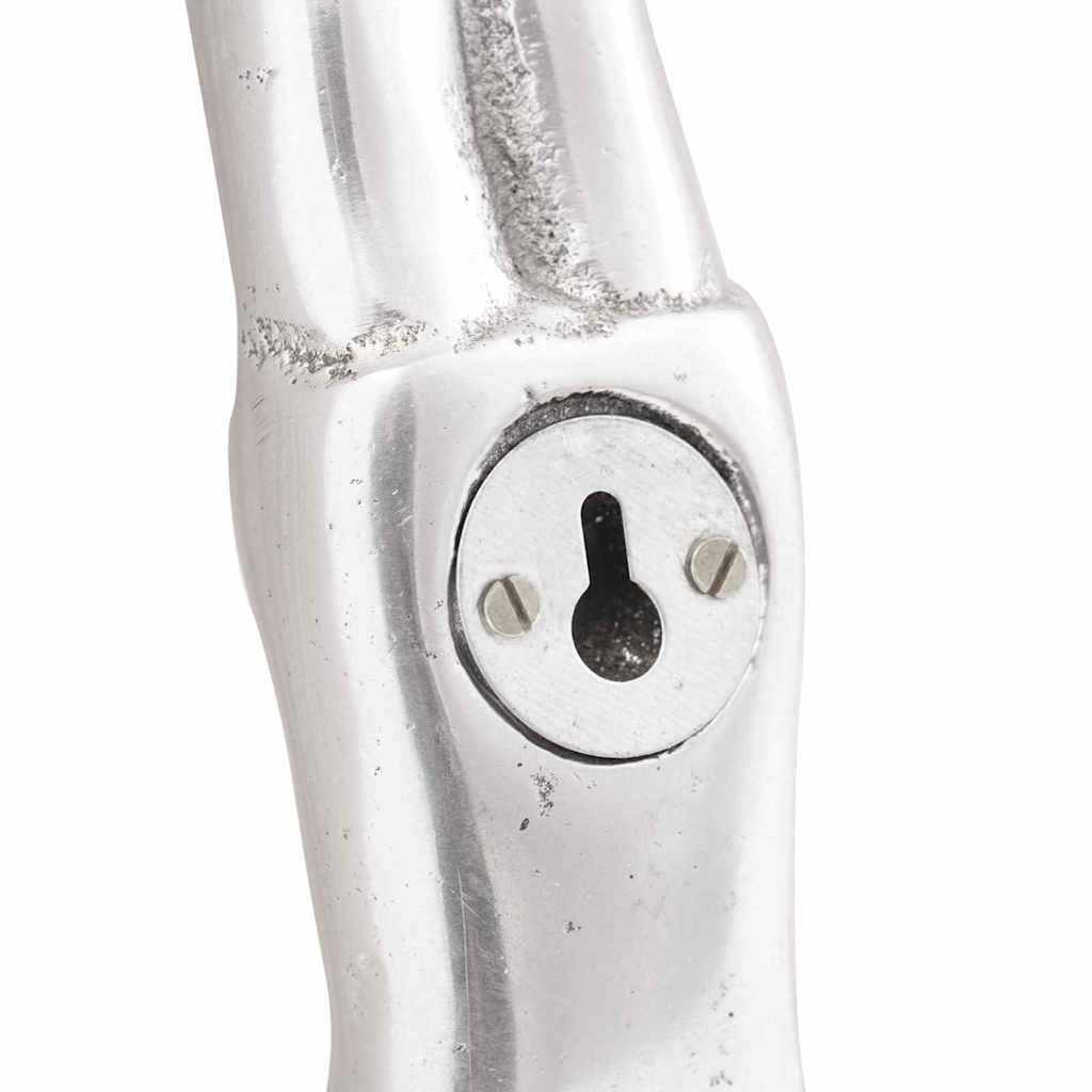 vidaXL Γλυπτό Ασημί 22 x 8 x 25 εκ. Αλουμίνιο