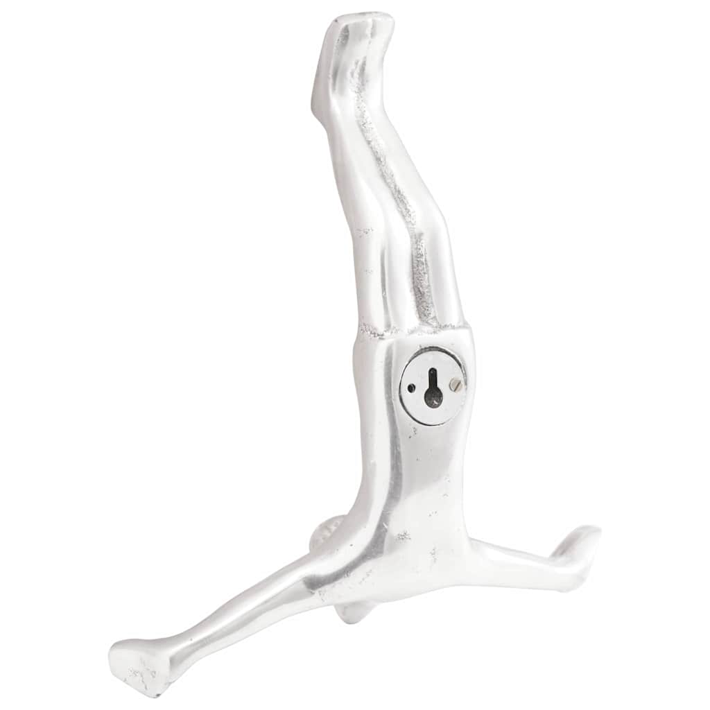 vidaXL Γλυπτό Ασημί 22 x 8 x 25 εκ. Αλουμίνιο