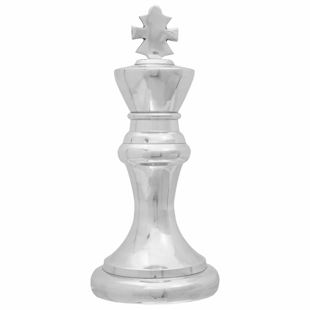 vidaXL Γλυπτά 2 pcs Ασημί Αλουμίνιο