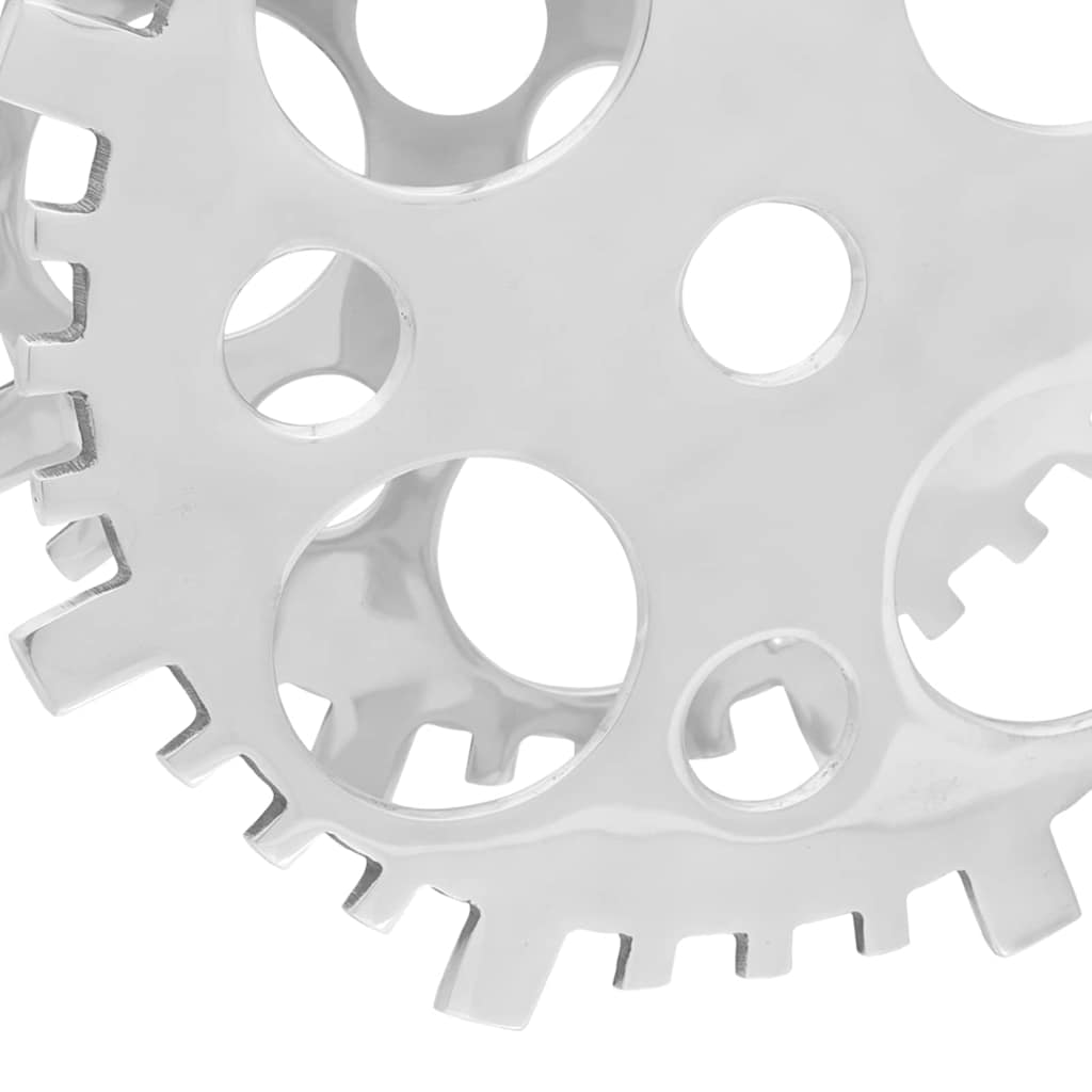 vidaXL Ράφι Κρασιού Ασημί 39 x 39 x 14 cm Αλουμίνιο