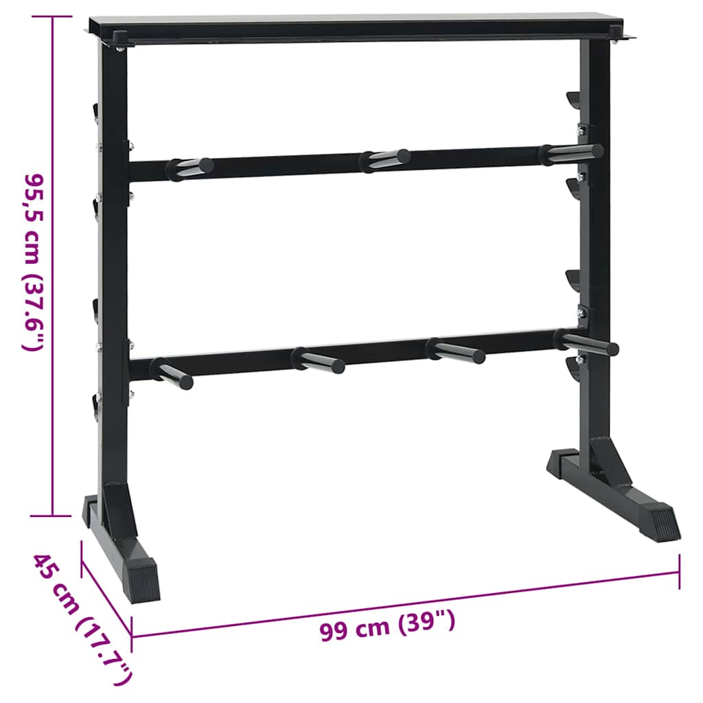 vidaXL Ράφι Αλτήρων Μαύρο 99 x 45 x 95,5 εκ.