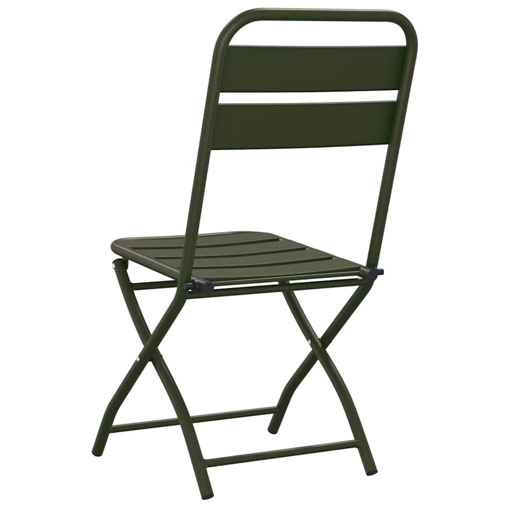 vidaXL Πτυσσόμενη Καρέκλα Κήπου 2 pcs Πράσινο 42 x 52 x 82εκ