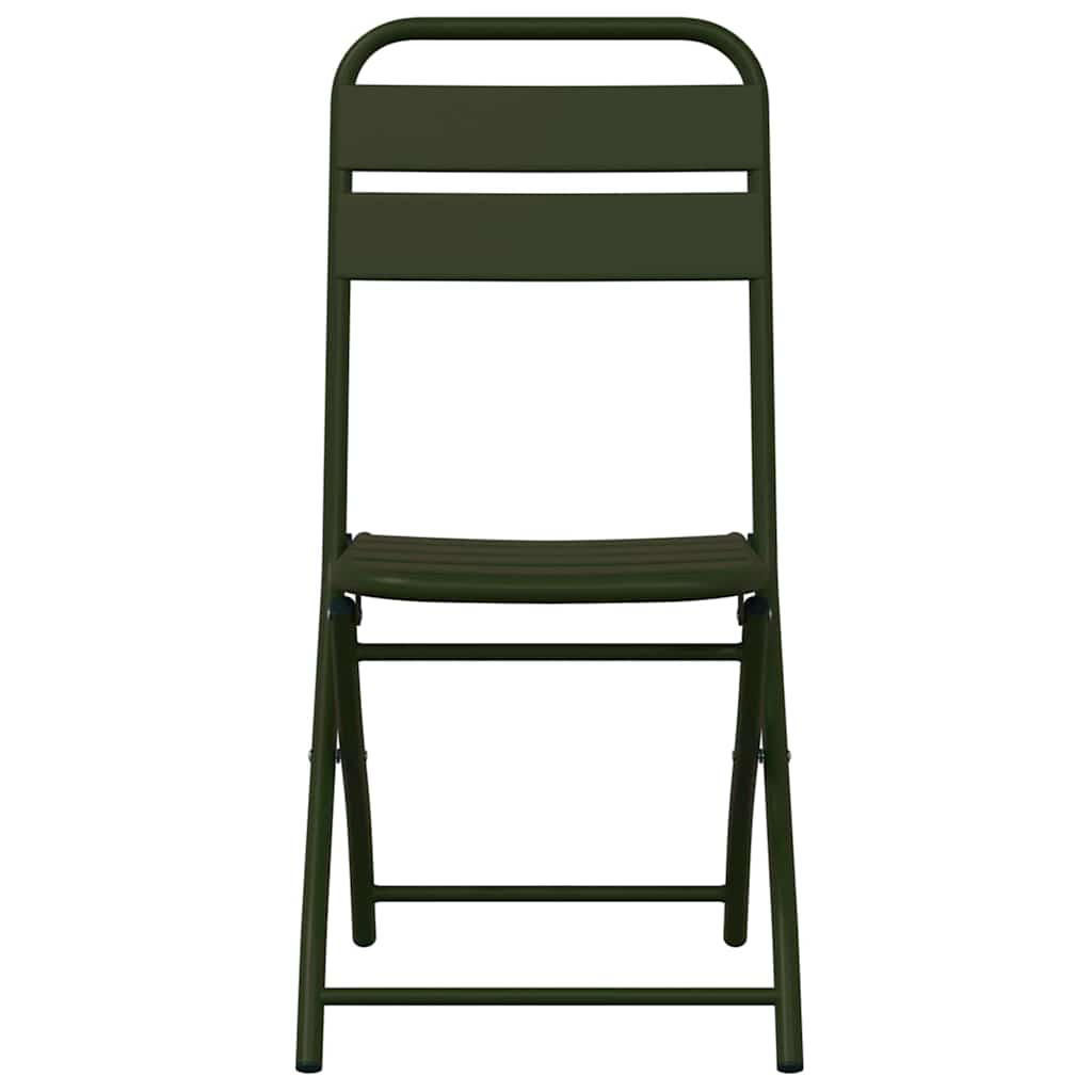 vidaXL Πτυσσόμενη Καρέκλα Κήπου 2 pcs Πράσινο 42 x 52 x 82εκ